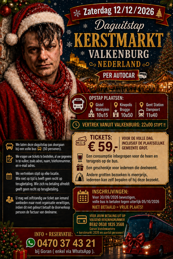 Kerstmarkt Valkenburg Nederland 12/12/2026