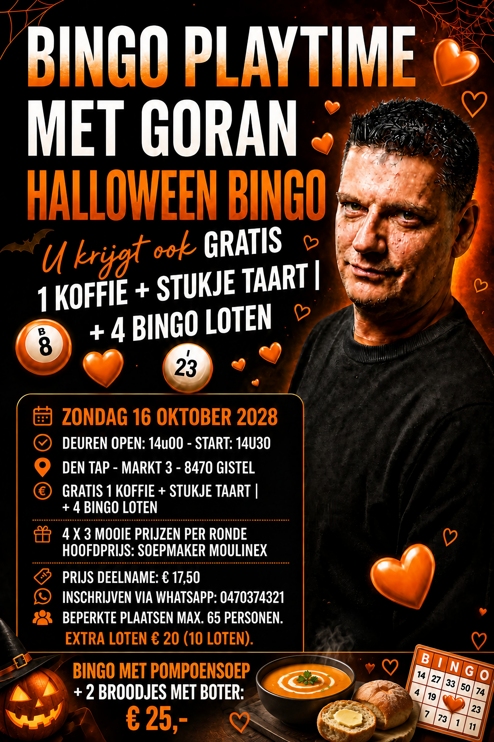 HALLOWEEN BINGO PLAY-TIME: ZONDAG 16 OKTOBER 2028