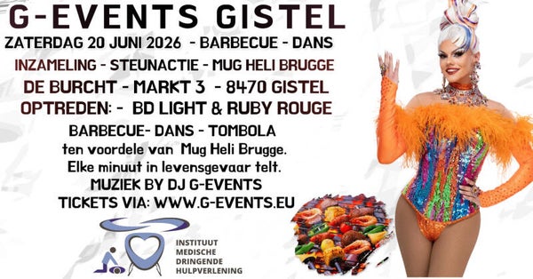 STEUNACTIE MUG HELI BRUGGE - ZATERDAG 20 juni 2026 - BARBECUE PARTY (KIND