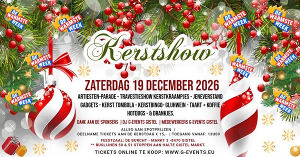 " SHOWDAG TVV WARMSTE WEEK “- ZATERDAG 19 DECEMBER 2026