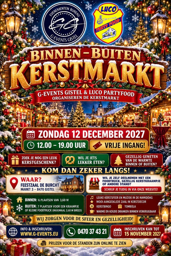 KERSTMARKT 2027: KOFFIE + TAART - BON
