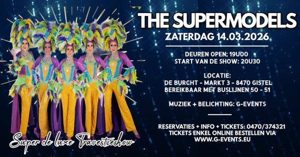 THE SUPERMODELS - ZATERDAG 14/3/2026