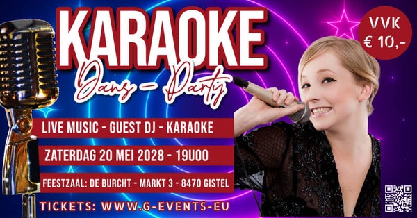 ZATERDAG 20 MEI 2028: KARAOKE - AVOND