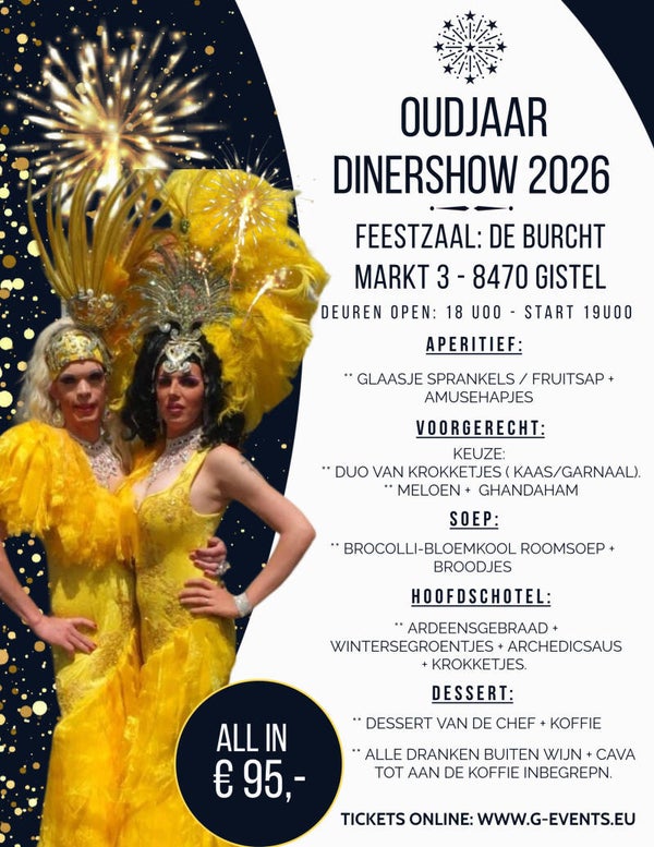 31/12/2026: Oudejaarsavond 2026 Gistel - VIPBOX 8 PERSONEN
