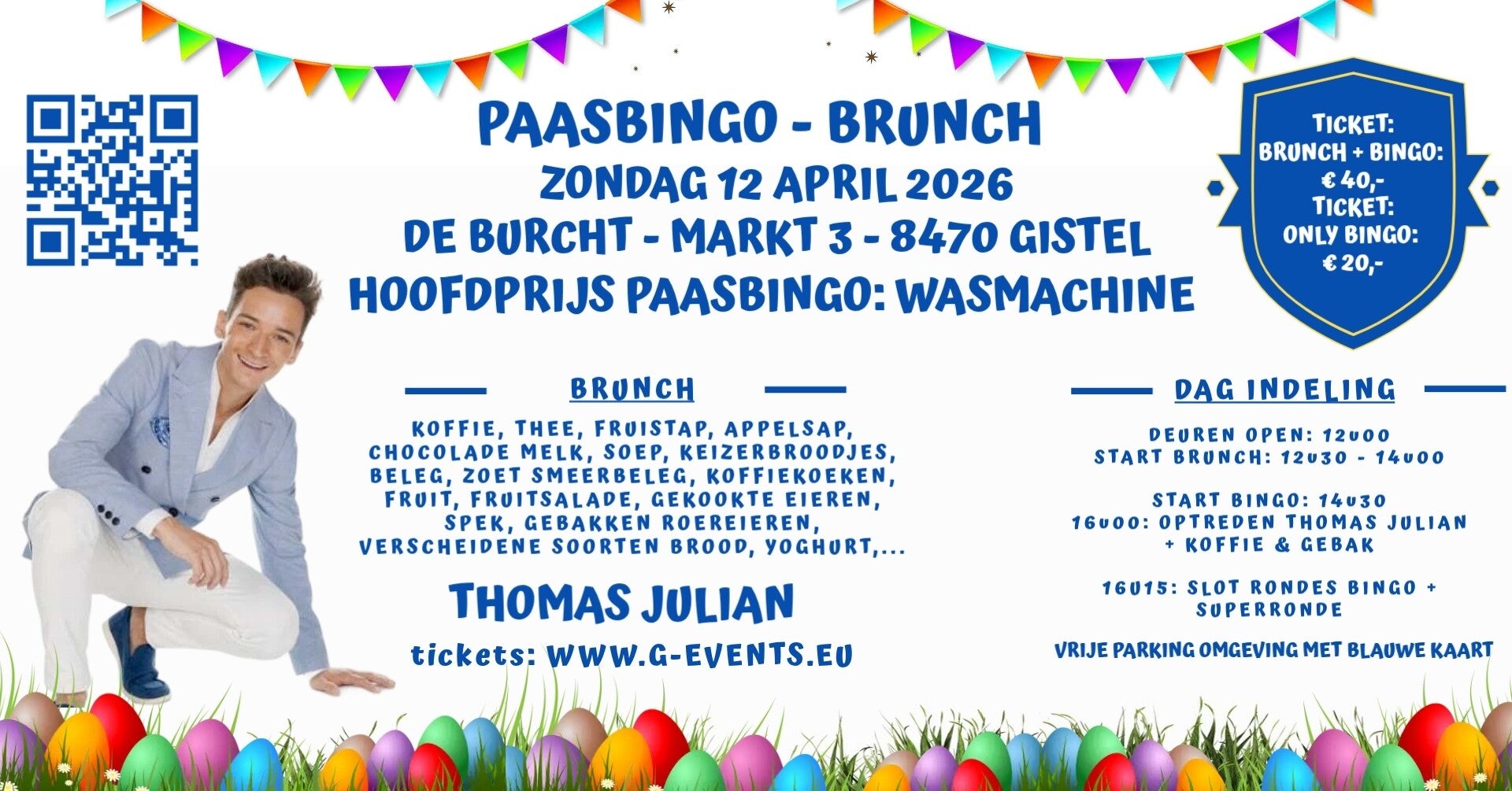 1STE PAASBRUNCH - BINGO 12/4/2026