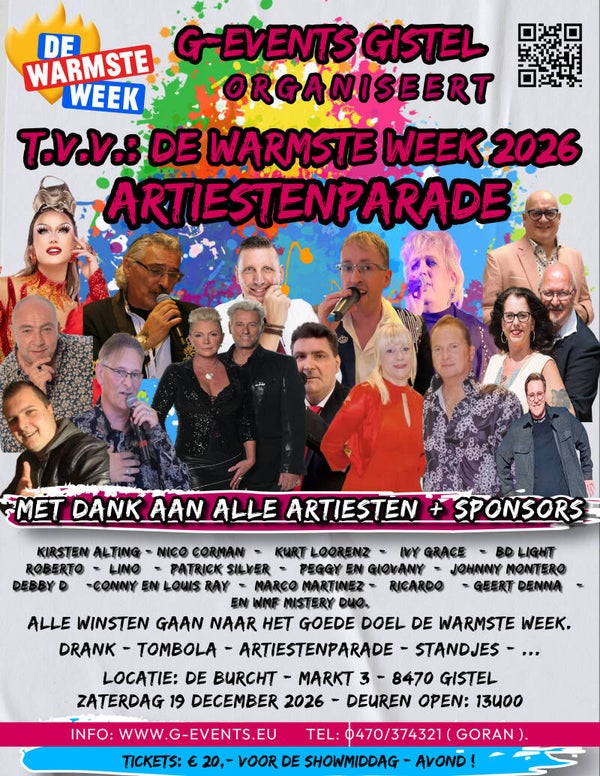 " SHOWDAG TVV WARMSTE WEEK “- ZATERDAG 19 DECEMBER 2026