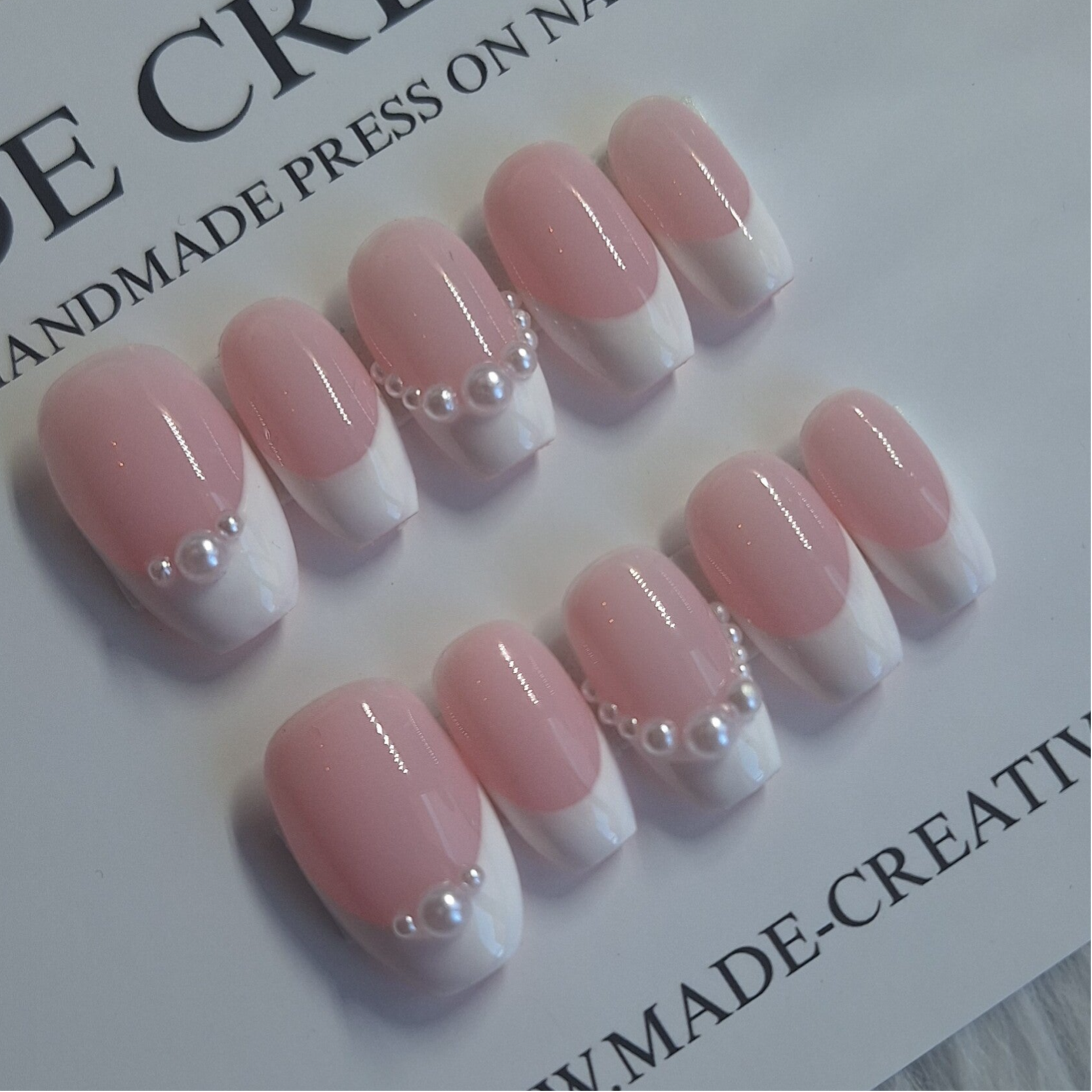 French manicure parels.