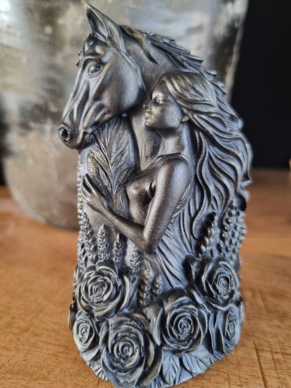 Vrouw en paard
