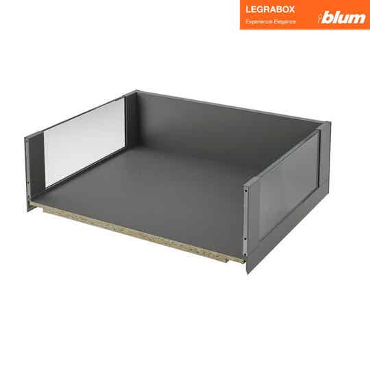 Legrabox Free clear glass C height (177mm) Orion Grey