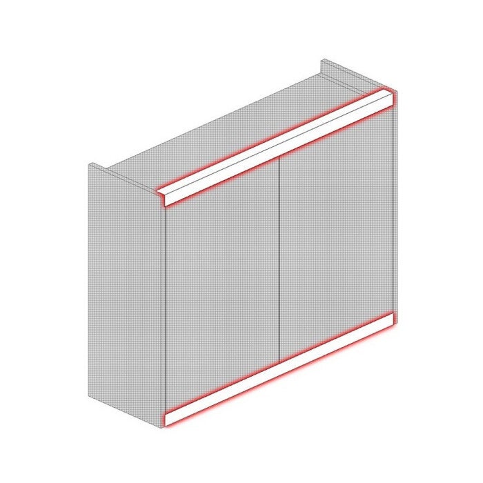 Vivo Straight Cornice/Pelmet