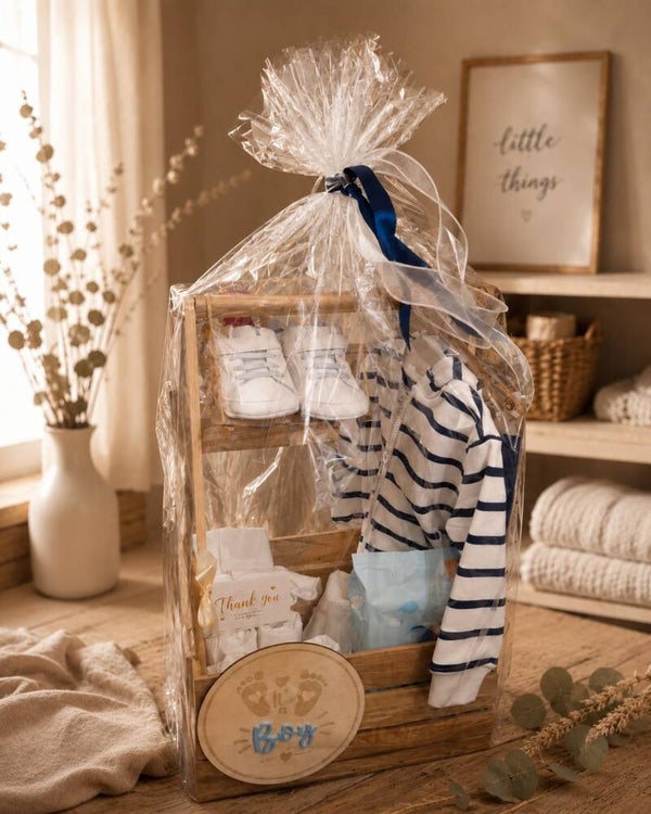 Baby basket met inhoud jongen