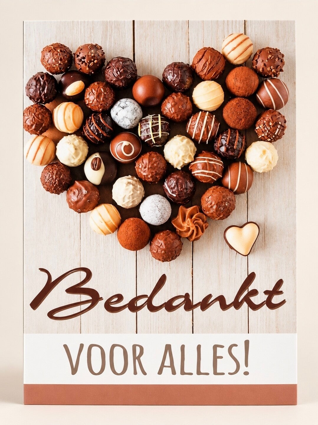 Kaart: "Bedankt voor alles"