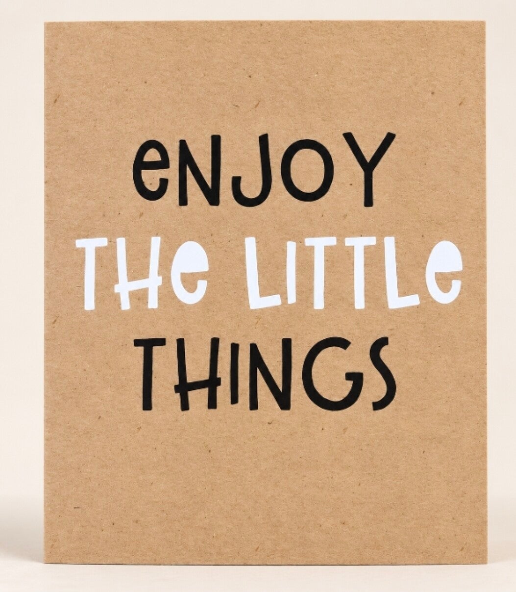 Kaart: Enjoy little things"