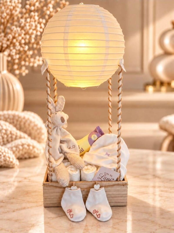 luchtballon basket meisje