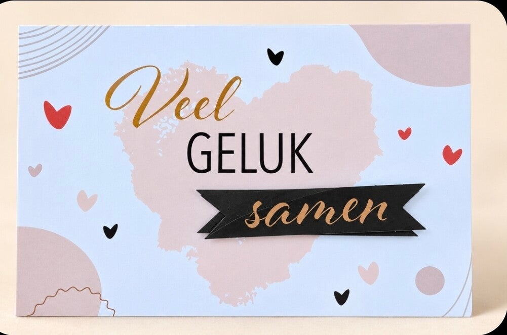 Kaart: "Veel geluk samen"