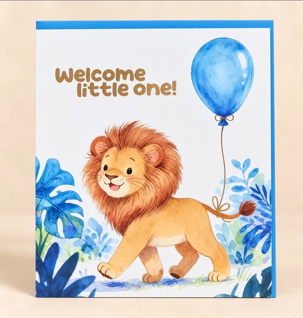 Kaart: "Hello litlle one"