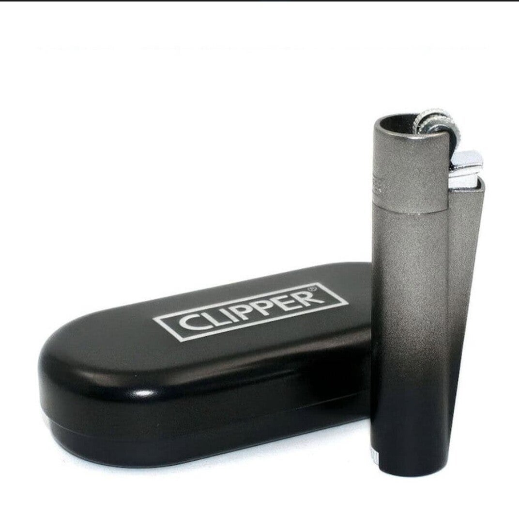 Black,grey metal Clipper aansteker