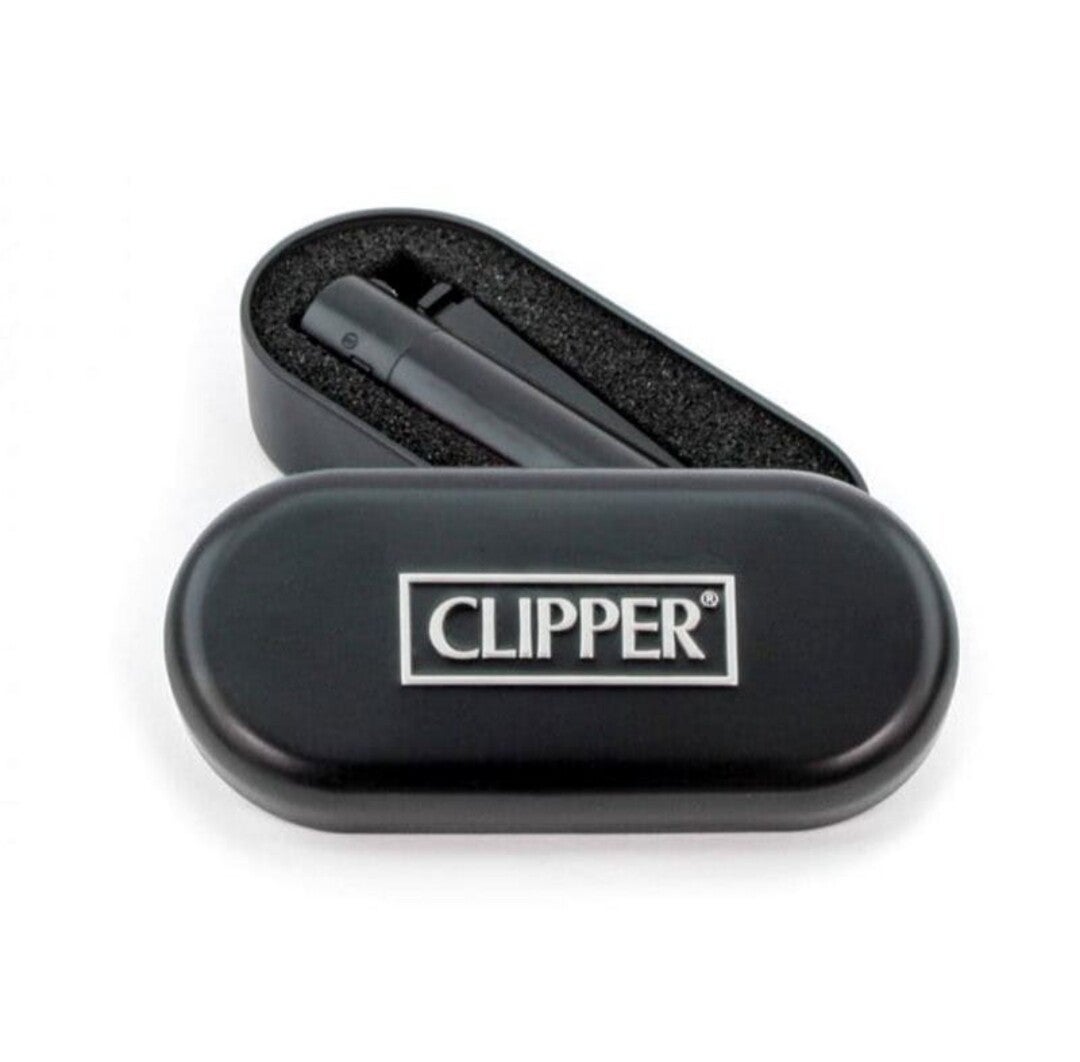 Black mat metal Clipper aansteker