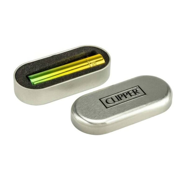 Green,yellow metal Clipper aansteker