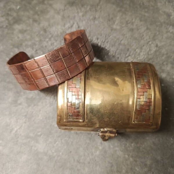 Schaakmat, strak & glad collectie (koperen armbanden)