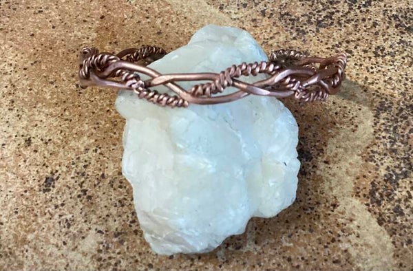 Koperen armband ( keltiche vlecht )