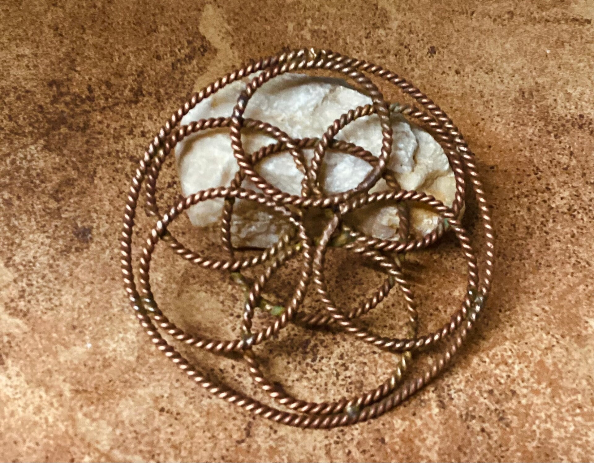 Flower koperen tensorring/harmonizer