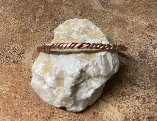 Wikkel wikkel koperen armband