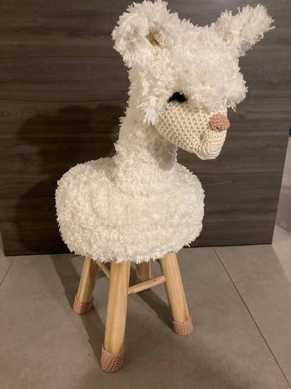 houten kruk alpaca