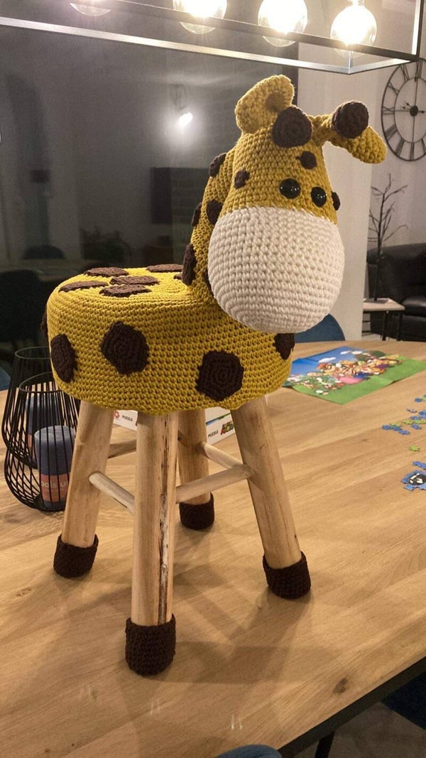 houten kruk giraf