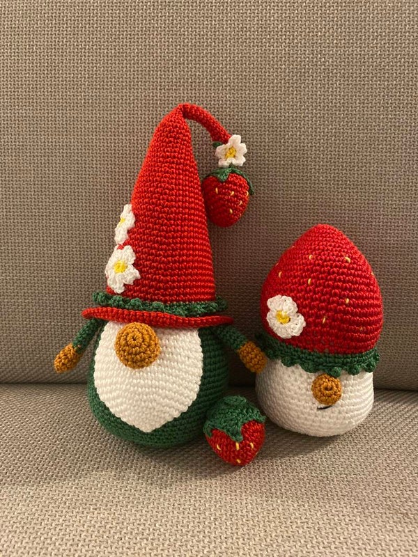 set aardbei kabouters