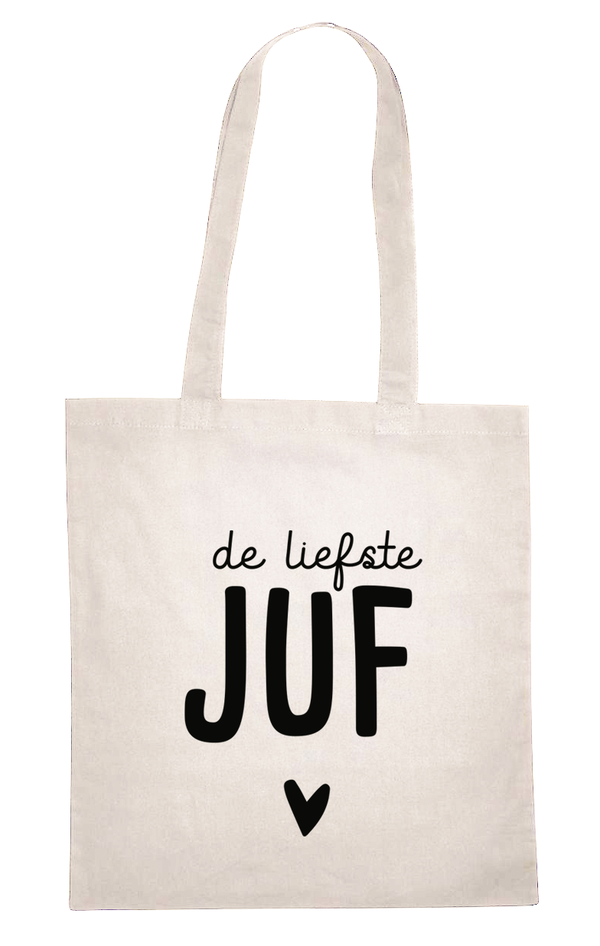 Canvas tas - De liefste juf