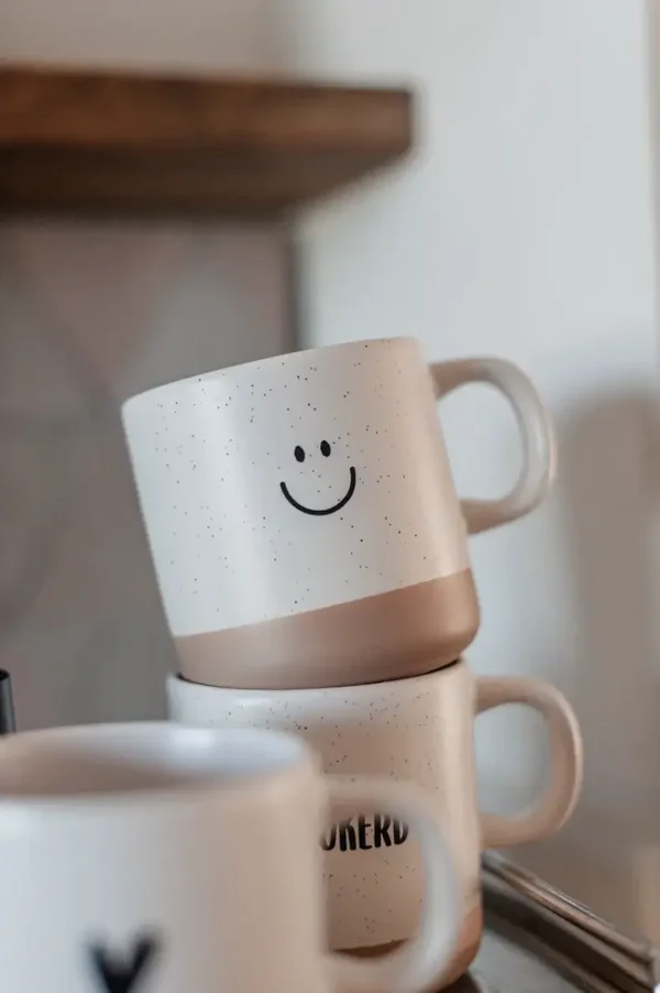 Mok keramiek wit – Smiley