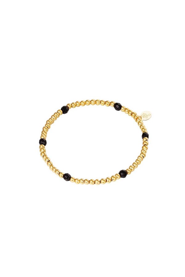 Armband Diamond Beads Goud Stainless Steel