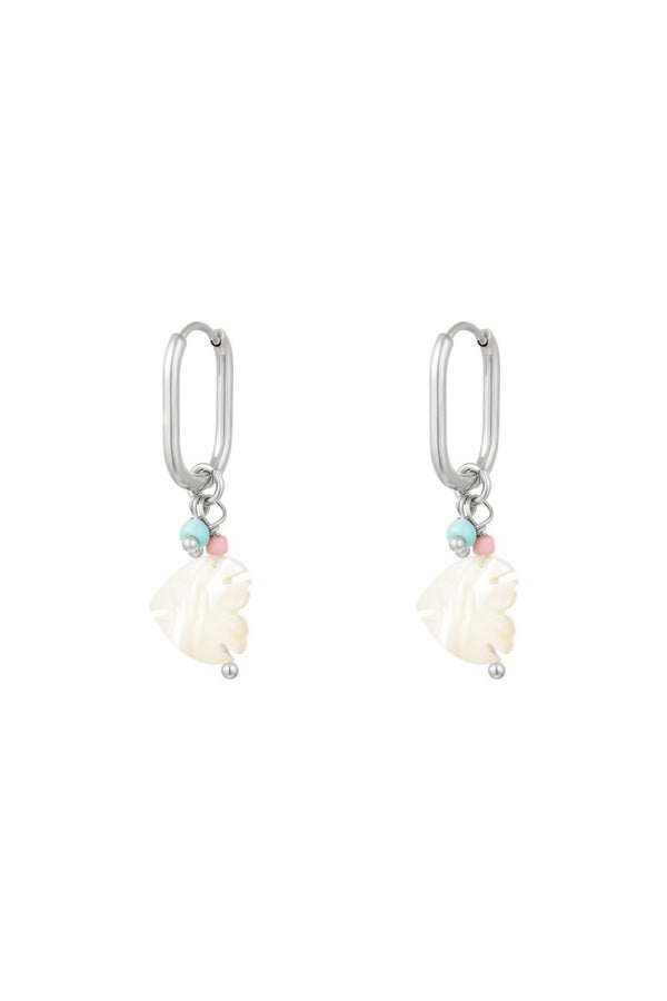 Vis oorbellen - Strandcollectie zilver Stainless Steel