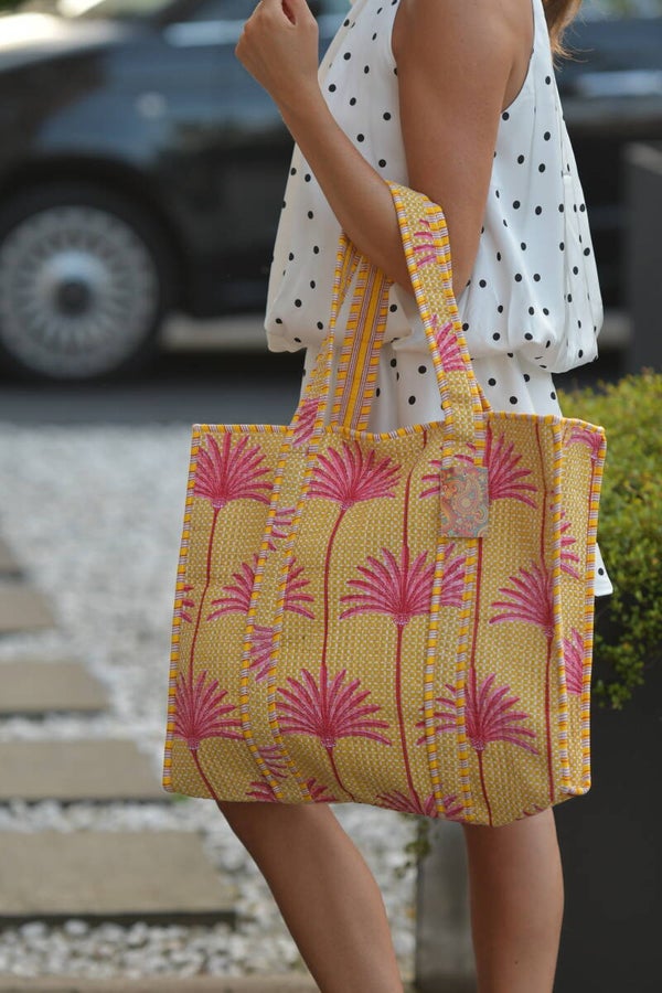 JM's Katoenen beach bag