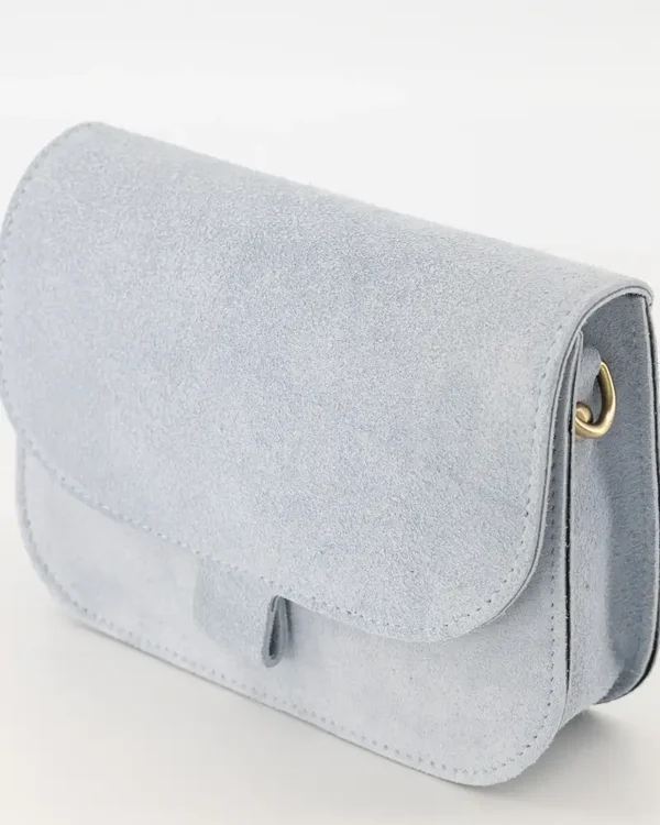 Leren tas blauw l Flora
