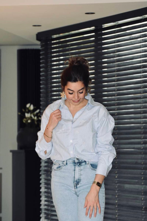 Blouse met hartjes