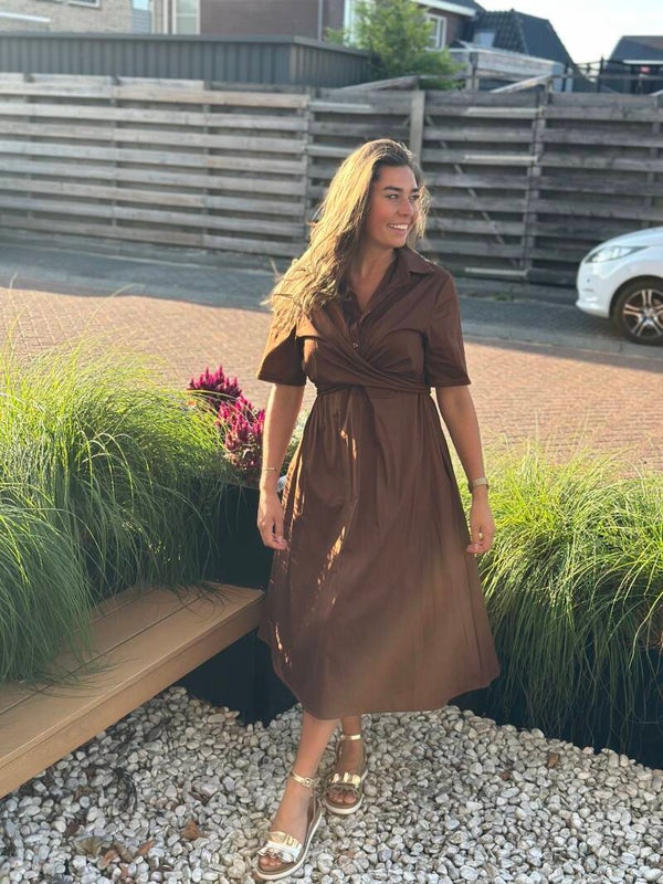 Sabrina jurk l Bruin