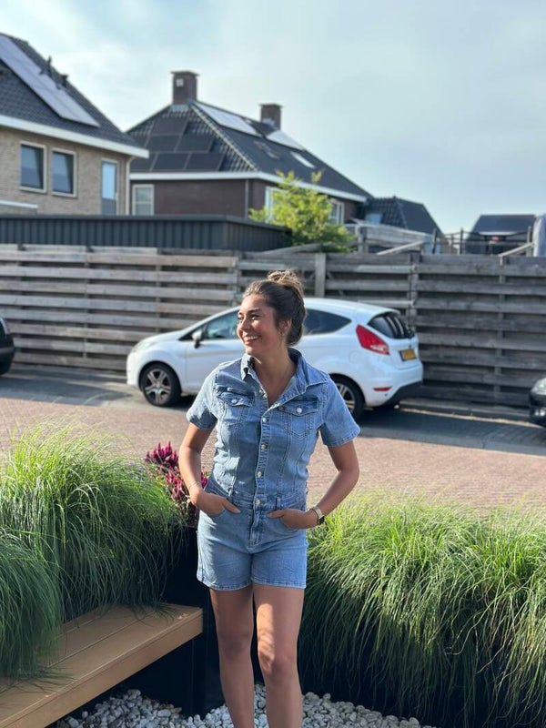 Jumpsuit spijkerstof stretch