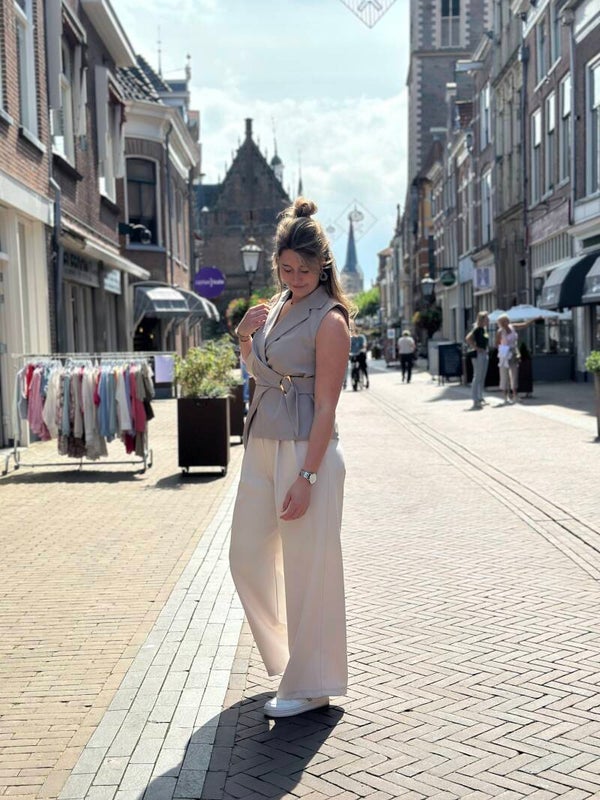 AMBIKA pantalon l Crème