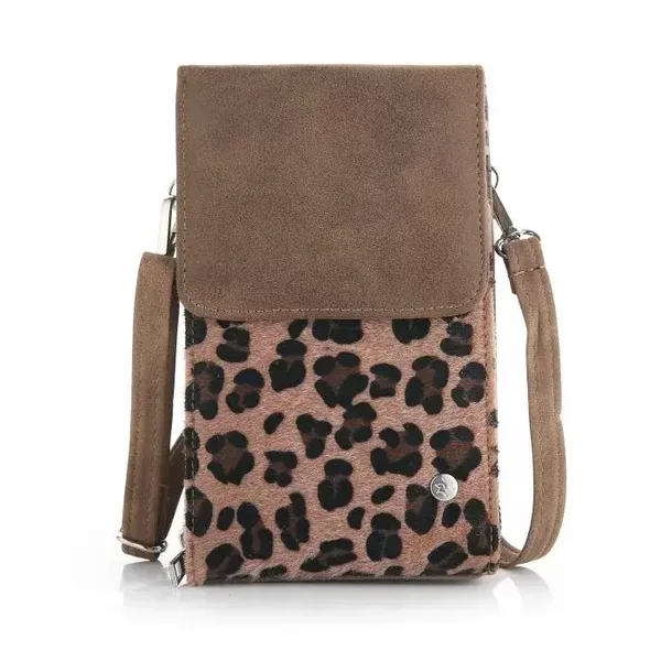 Portemonnee tasje met hengsel - Luipaard