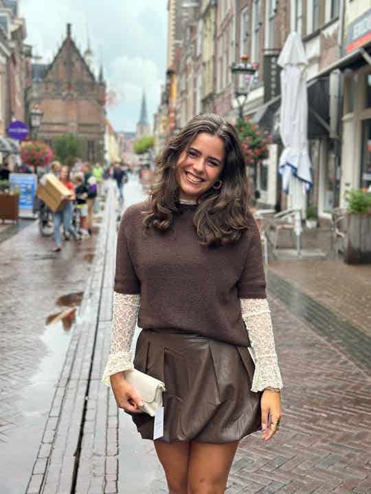 Wollen truitje l Donkerbruin