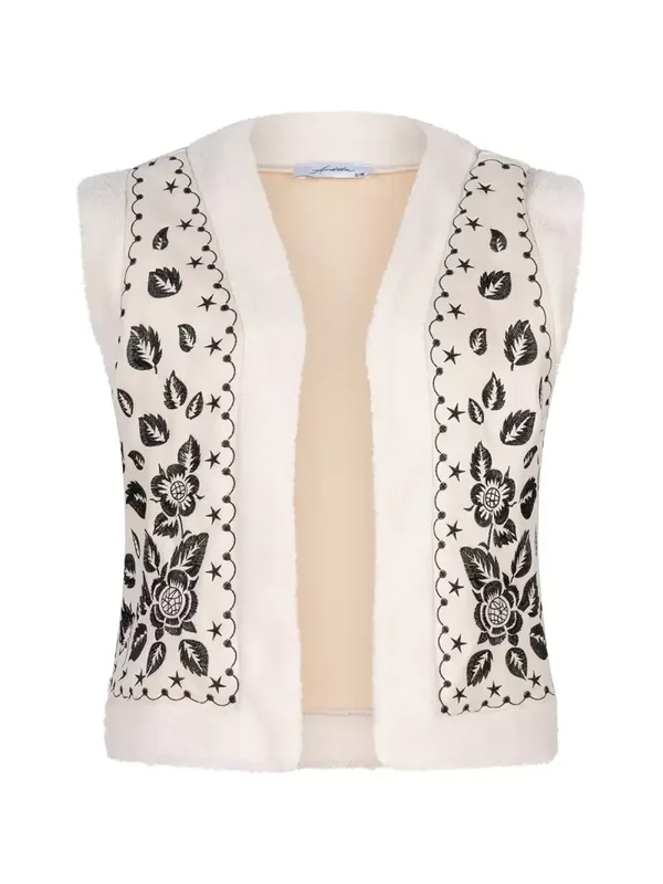 GILET TEDDY HAZEL OFF WHITE - Ambika