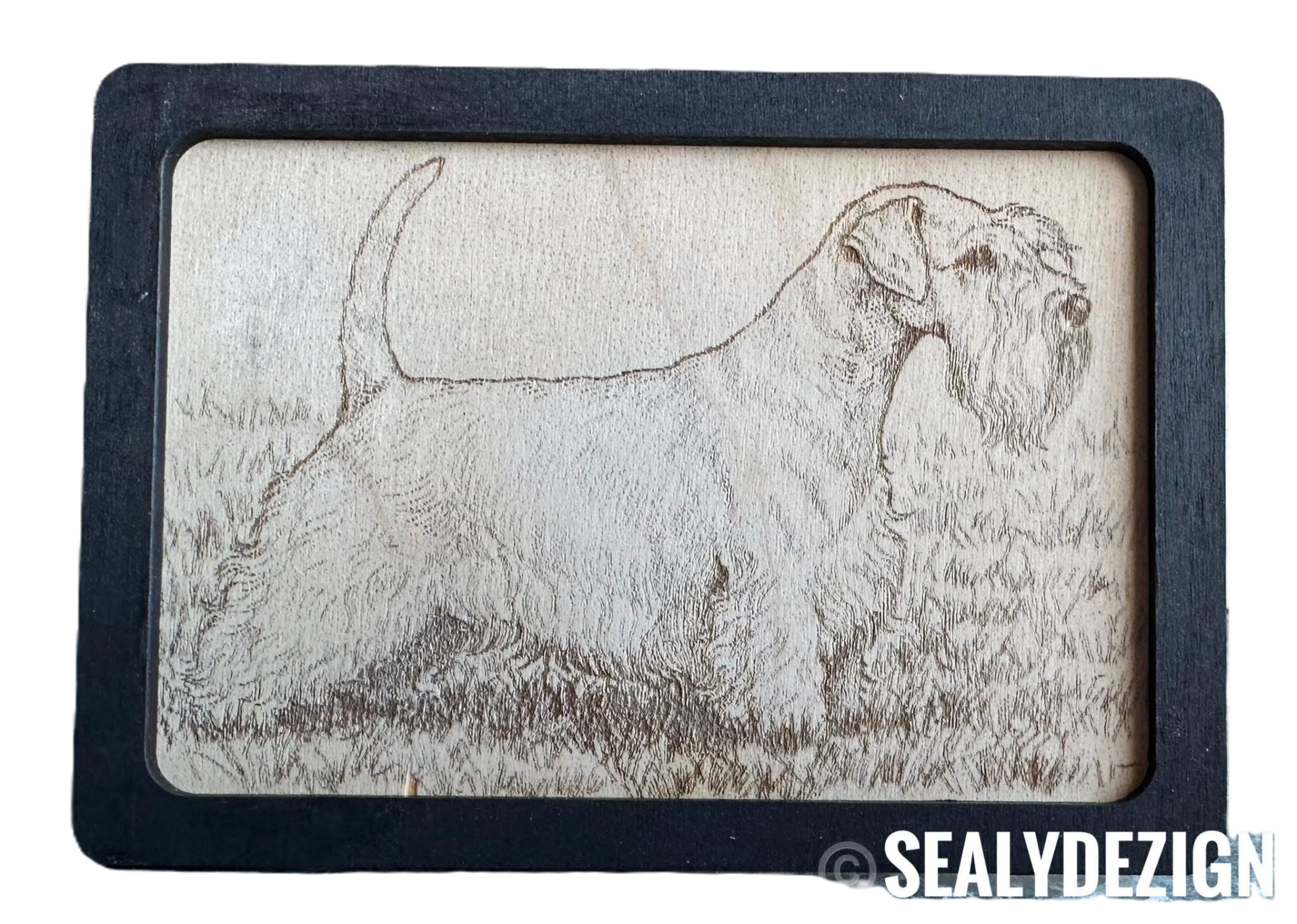 Laser graveret billed 8 x 12 cm