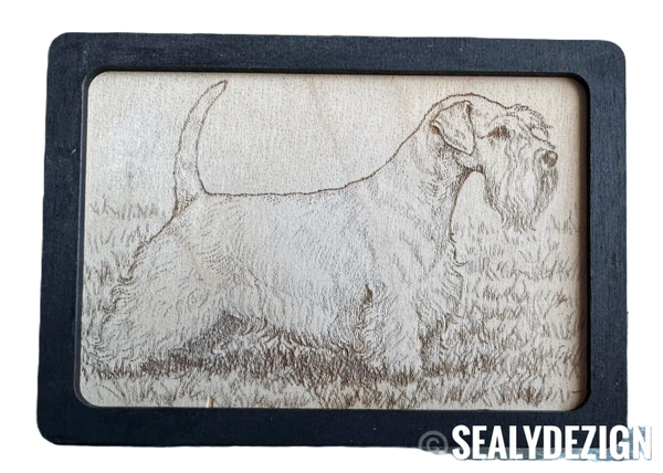Laser graveret billed 8 x 12 cm