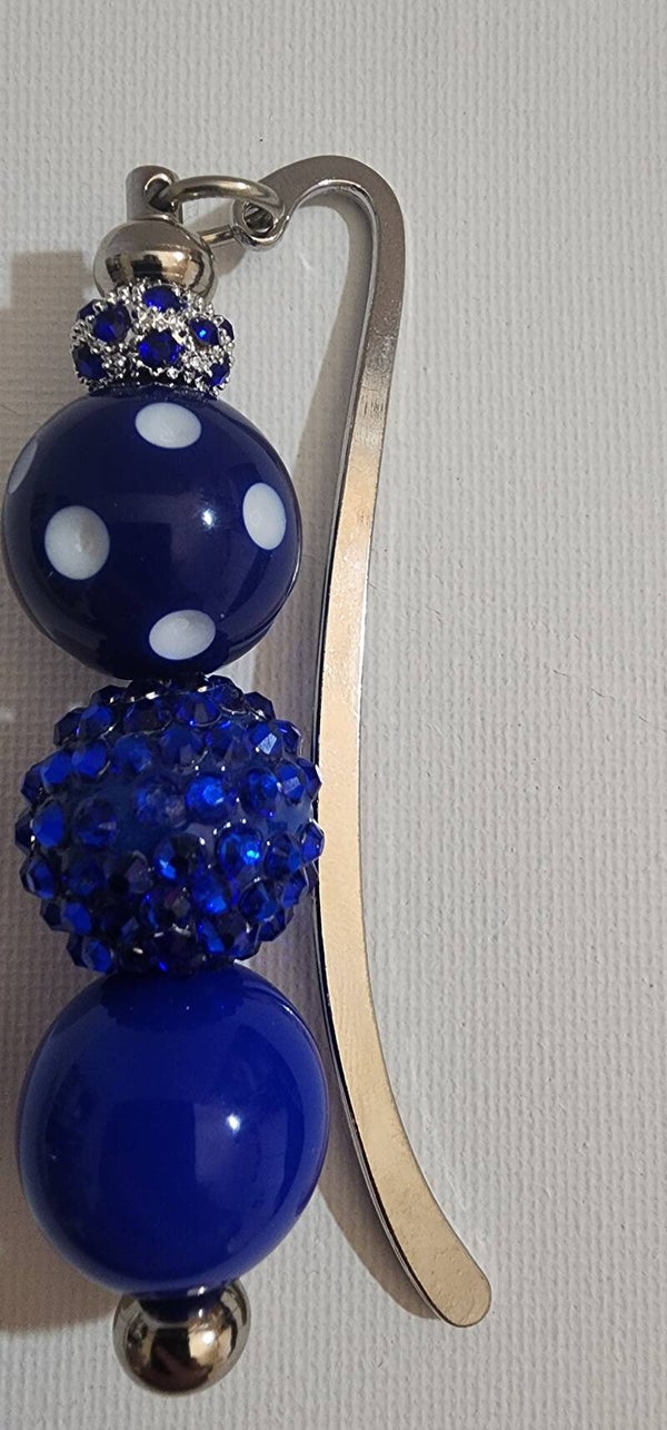 Silver beaded bookmark