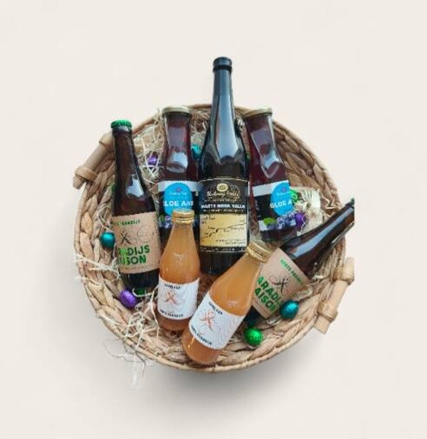 Cadeaumand - Dranken met chocolade eitjes