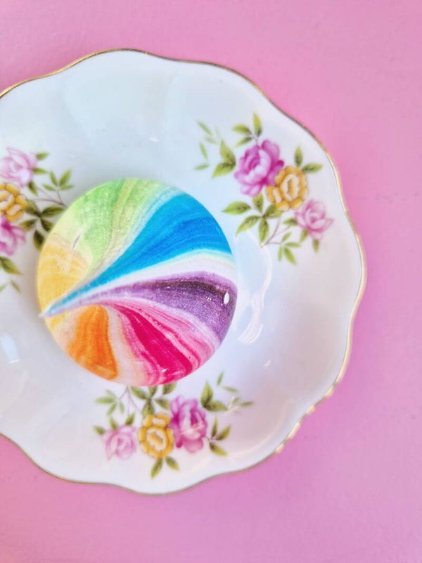 Meringue Rainbow kusjes 9 st.