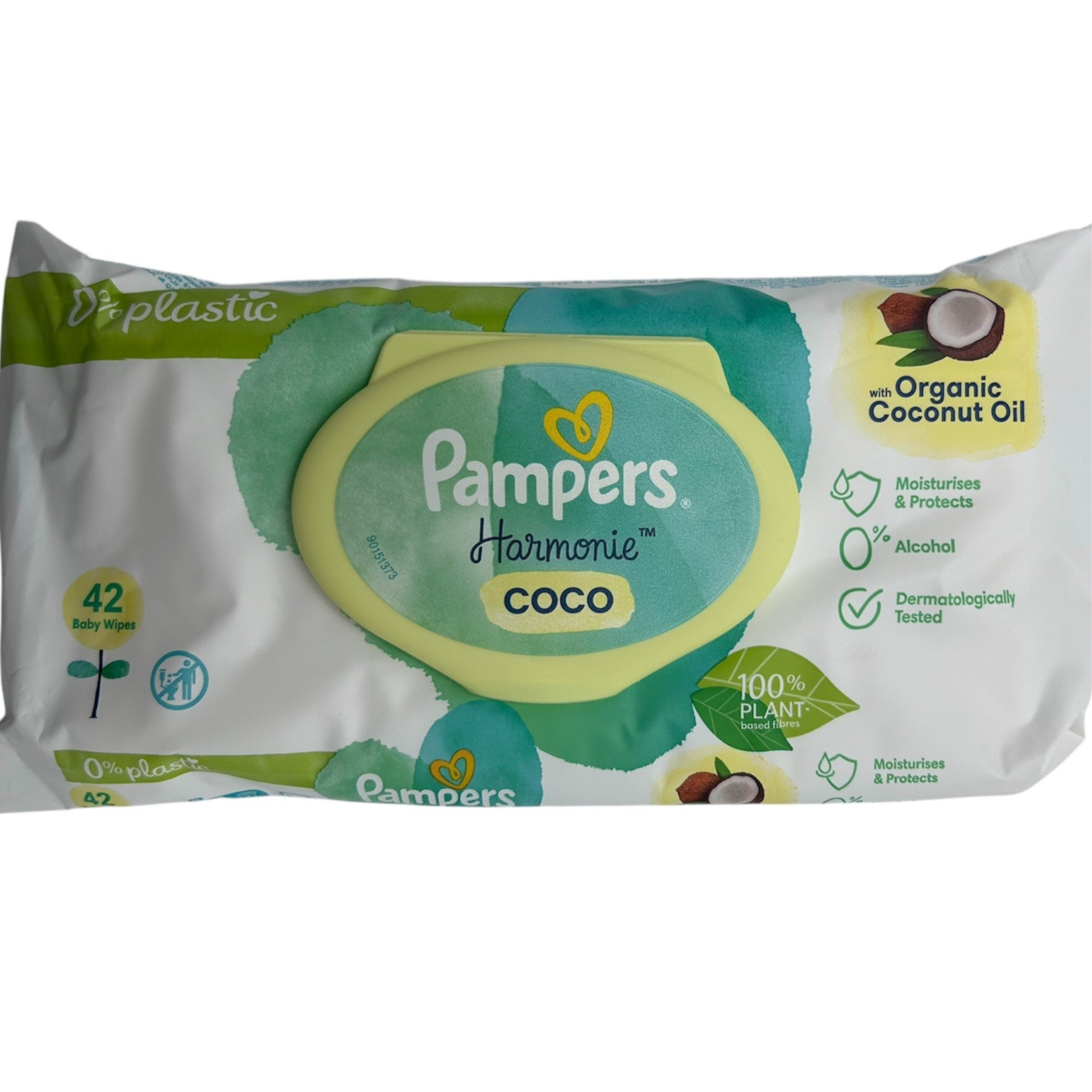 42 LINGETTES PAMPERS HARMONIE COCO-0% Alcool
