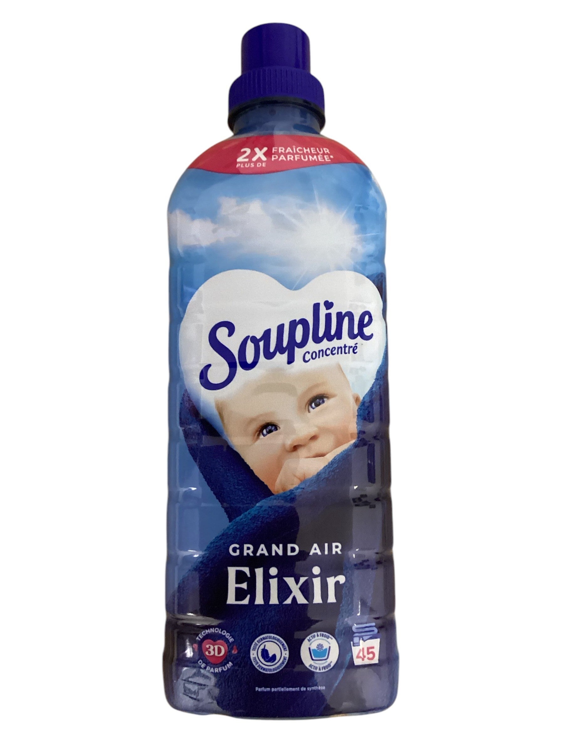 Adoucissant Soupline Concentrée Grand Air Elixir- x45-1L